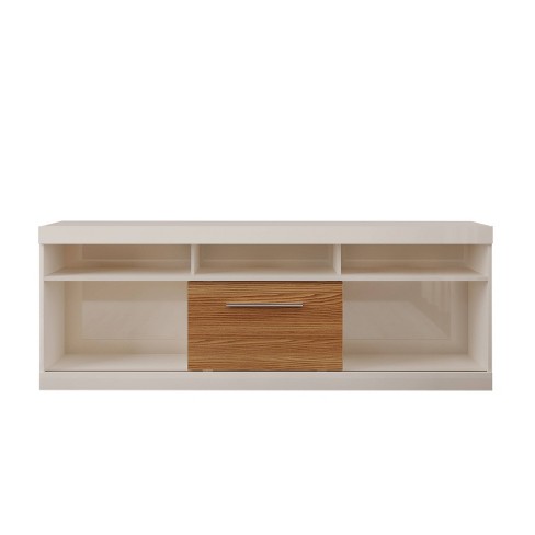 Pacific Stackable Cabinet with Sliding Doors Off White - Buylateral