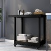 Heavy-Duty Utility Cart: All-Weather HDPE Construction, Easy Maneuverability and Storage - 2 of 4
