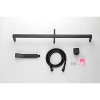 PAGED Hand Held Shower Head Modern Rain Shower Head with 28-Inch Slide Bar and 59-Inch Hose for Bathroom - 2 of 4