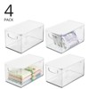 mDesign Plastic Deep Kitchen Storage Bin Box, Lid/Handles - 2 of 4