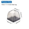 Unique Bargains Elastic Soft Silicone Non-slip Protective Chair Leg Floor Protectors - 2 of 3