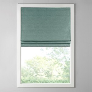 Printed Faux Silk Room Darkening Cordless Roman Shade - 1 of 1