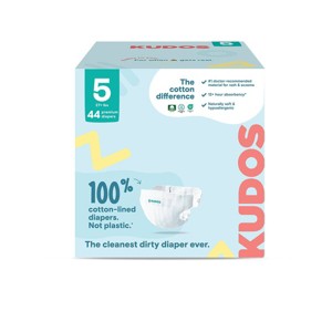 Kudos Chlorine Free Cotton-Lined Disposable Diapers - 1 of 4