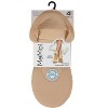Memoi 4 Pairs Women's Cushioned Fine Edge No-Show Sock Liner - 2 of 2
