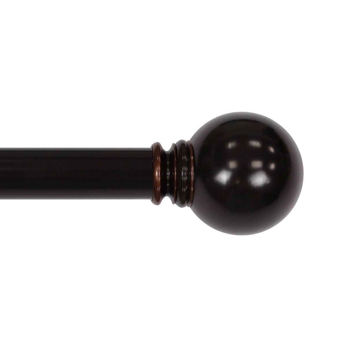 Lumi Home Furnishings 1" 50" x 144" Finial Curtain Rod Set