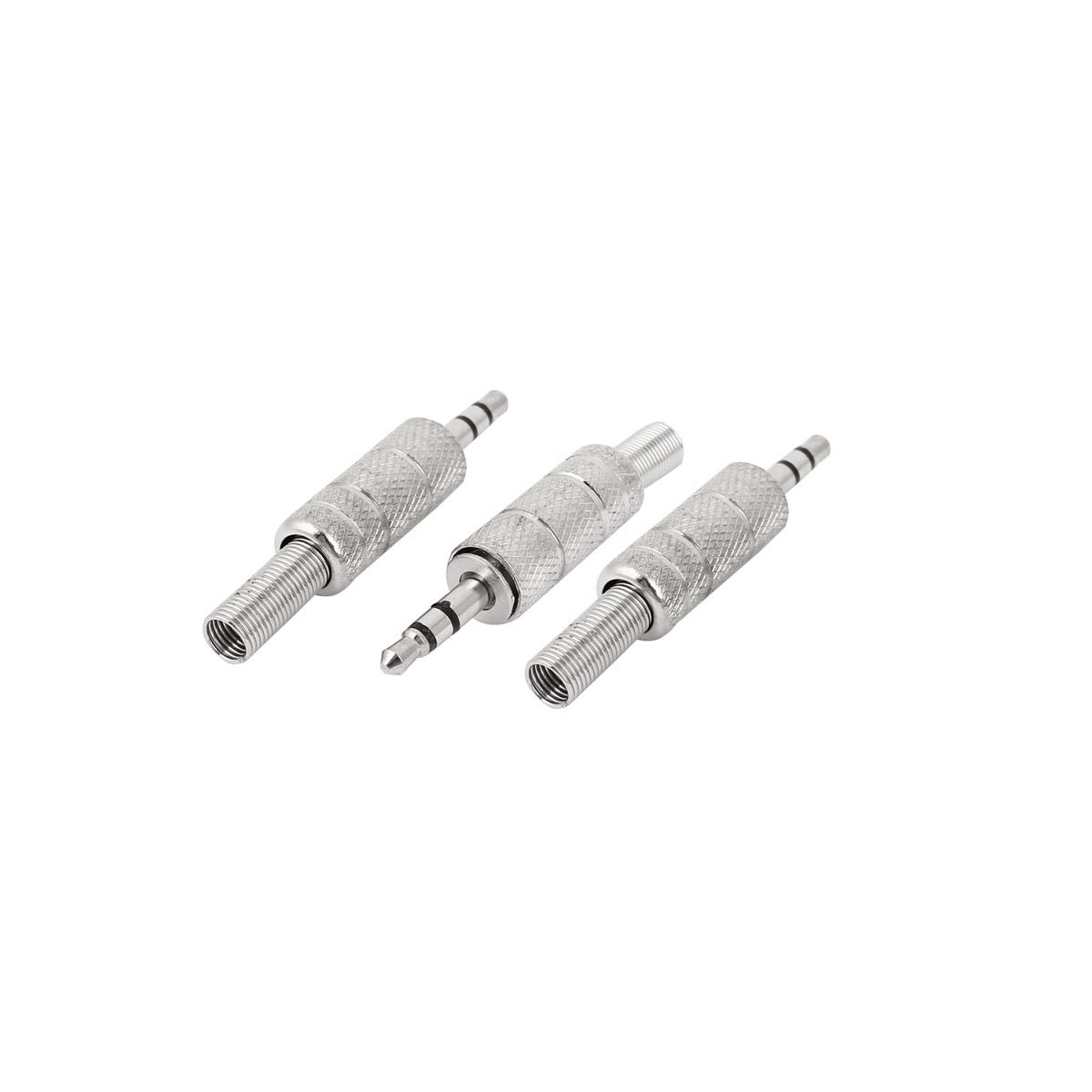 Unique Bargains Stainless Steel Solder Type Stereo Audio Jack 5 Pcs - thumbnail 5