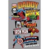 Boy's Marvel Daddy You are Our Super Hero Pull Over Hoodie - 2 of 4