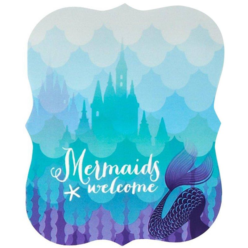 8ct Mermaids Under the Sea Party Invites, 1 of 2
