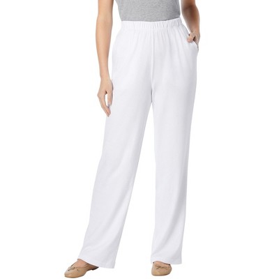 Woman Within Plus Size 7-Day Knit Wide-Leg Pant