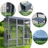 ORRD 62.6" Wooden Outdoor Catio, Large Cat Enclosure with Roof, 2 Napping Houses & Platforms, Rust-Proof Wire – Patio Pet Cage - 2 of 4