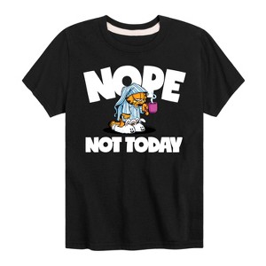 Boys' - Garfield - Nope Not Today Short Sleeve Graphic T-Shirt - 1 of 4