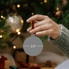 Northlight 8ct Transparent Diamond Cut Shatterproof Christmas Ball Ornament Set 2.5" - Clear - image 3 of 3