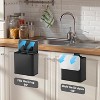 TackView 1.3 Gal Hanging Trash Can,Stainless Steel Kitchen Bin with Lid,Inner Bucket & Charcoal Filter,for Home Office - 4 of 4