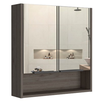 Depot E-Shop Medicine Cabinet, One Open Shelf, Three Interior Shelves