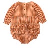 RuffleButts Baby Girls Woven Long Sleeve Bubble Romper - 2 of 4