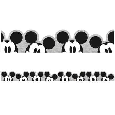 Eureka Mickey Mouse Throwback Peeking Mickeys Extra Wide Deco Trim, 37 Feet (Pack of 6)
