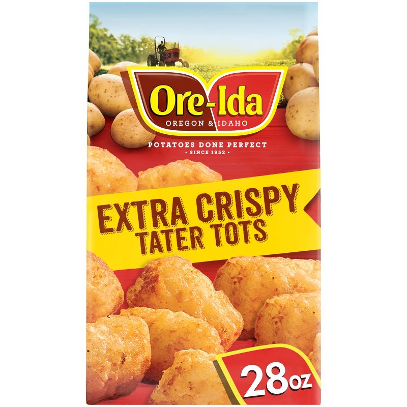 Ore-Ida Gluten Free Extra Crispy Frozen Tater Tots - 28oz, 1 of 12