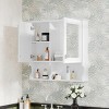 SEVOBAL Bathroom Storage Cabinet 30 Inch Wall Mounted Mirror with Adjustable Shelves for Organized Bathroom Living Space, White, 30"*7.3"*28.7" - 2 of 4