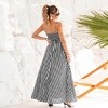 Women‘s Striped Spaghetti Strap Maxi Dress with Tiered Skirt - Cupshe - 4 of 4