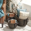 mDesign Woven Seagrass Braided Home Storage Basket Bin, Set of 3 - image 3 of 4