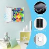 Attop 2-Pack Kids Art Frames, 8.5x11 Front Opening Kids Artwork Frames Changeable, White Artwork Display Storage Frame - 3 of 4