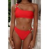 Moda Minx Iconic Isle 'Red' Campana One Shoulder Bikini Top - 4 of 4
