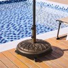 Yaheetech 20″ Round Rolling Heavy-duty Self-Weight Market Umbrella Base Stand - 2 of 4