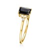 RS Pure by Ross-Simons Onyx Ring With Diamonds in 14kt Yellow Gold - 3 of 4