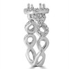Pompeii3 3/4ct Pave Halo Diamond Ring 14K White Gold - 2 of 4