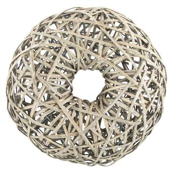 Allstate Floral Rustic Gray Willow Artificial Wreath, 19-Inch, Unlit