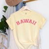 Simply Sage Market Women's Hawaii Curved Short Sleeve Garment Dyed Tee - 3 of 3