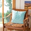 Shayla Pillow - Teal - 18"X18" - Safavieh - 4 of 4