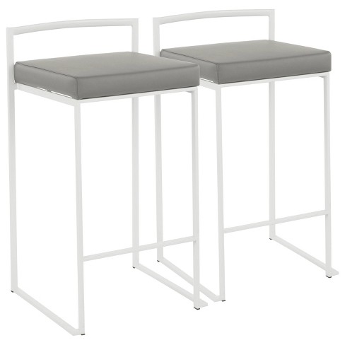 White metal bar stools hot sale