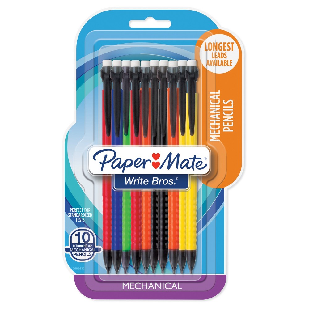 UPC 071641744035 product image for Paper Mate Write Bros. Mechanical #2 Pencil 10ct .7mm, Multi-Colored | upcitemdb.com