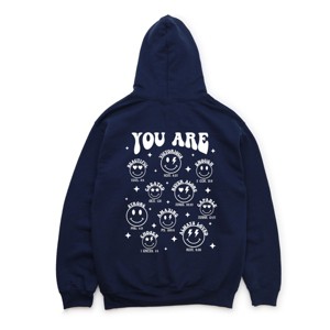 Simply Sage Market You Are Smiley Front And Back Hoodie - 1 of 4