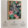 Art Remedy Zebra Hidden in Tropics Tropical Jungle Animals Wall Art Framed - 3 of 4