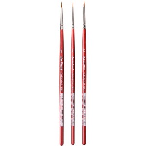 da Vinci COSMOTOP-SPIN Silkpainting Brush, Synthetic, Watercolor, Round, Size -2, Pack of 3 - 1 of 3