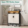 Vynxaria Modern 5-Tier Shoe Storage Cabinet - Adjustable Shelves in Black & White - 4 of 4