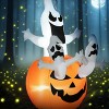 Hrinhom Halloween Inflatables Outdoor Decorations,Pumpkin and Ghosts With LED Lights - 3 of 4