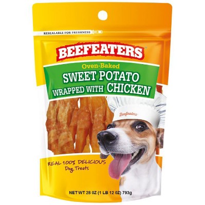 chicken wrapped sweet potato dog treats