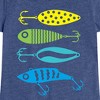 Girls' - Instant Message - Fishing Lures Fitted Short Sleeve Graphic T-Shirt - 2 of 4