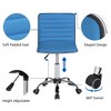Yaheetech PU Leather Armless Office Chair Desk Chair with Wheels - 4 of 4