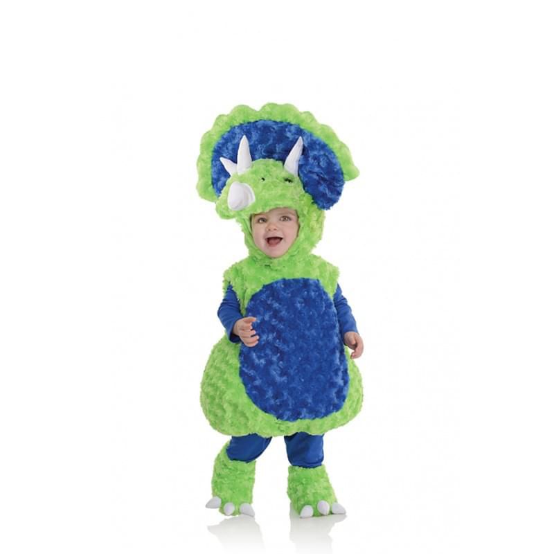 Underwraps Costumes Belly Babies Triceratops Dinosaur Plush Toddler Costume, 1 of 2