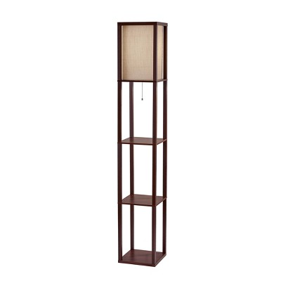 63" Wright Shelf Lamp Brown - Adesso