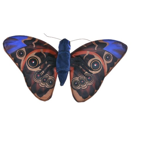 Wild Republic Butterflies Blue Morpho Butterfly Stuffed Animal, 7 ...