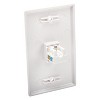 RCA TPH562RV CAT-5E/6 RJ45 Wall Plate in White - 3 of 4