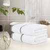 PiccoCasa 750 GSM Hand Towels Cotton Face Towels Highly Absorbent 16"x30" 2Pcs - 3 of 4