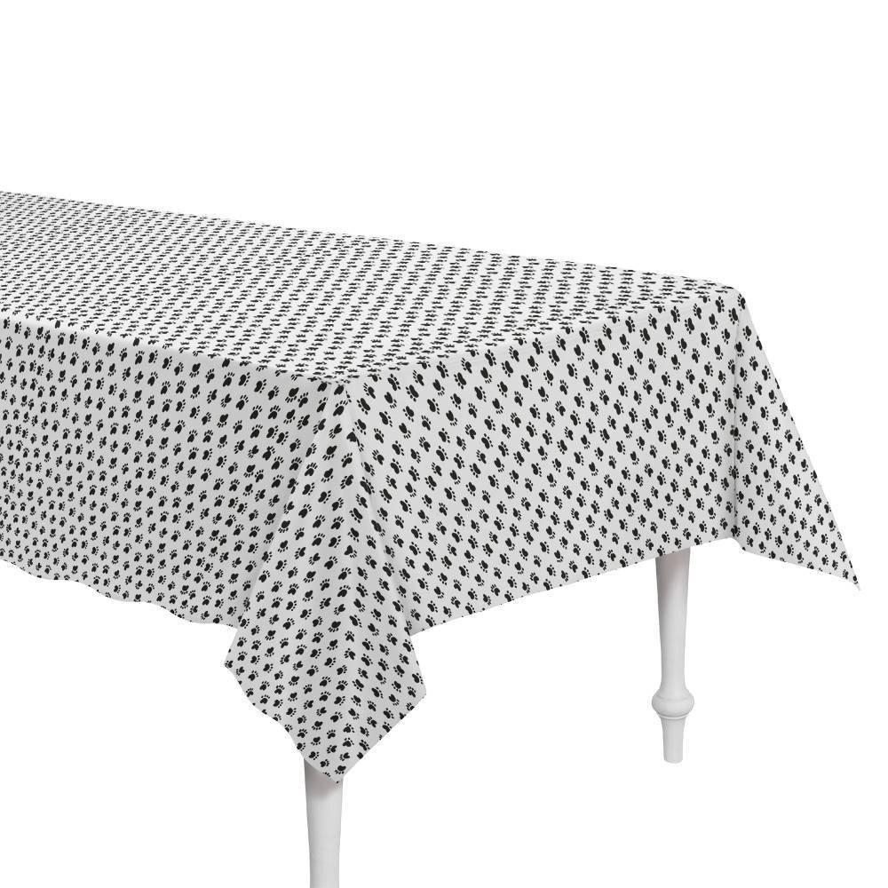 Photos - Tablecloth / Napkin Paw Print Table Cover White - Spritz™
