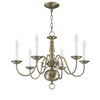 Livex Lighting Williamsburgh 6 - Light Chandelier in  Antique Brass - 2 of 4