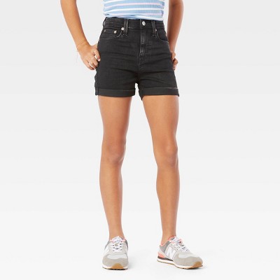 Denizen® From Levi's® Girls' High-rise Jean Shorts - Black Denim : Target